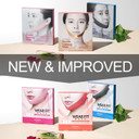 Celderma Daily Wear Fit Mask [Chiffon Pink] 5Pcs, Korean V Line Lifting Hydrogel Collagen Chin Mask, K-Beauty Face Shaping Jaw Slimmer Strappink