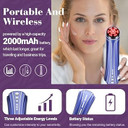 Radio Frequency Skin Tightening Device - Tumakou 4 In 1 Ems Red Blue Light Therapy Wand For Face At Home - Microcurrent Facial Device - Rf Radiofrequency Skin Neck Facial Machine Radio Frequency Skin Tightening Device - Tumakou 4 In 1 Ems Red Blue Light Therapy Wand For Face At Home - Microcurrent Facial Device - Rf Radiofrequency Skin Neck Facial Machine