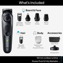 Braun All-In-One Style Kit Series 5 5490, 9-In-1 Trimmer For Men With Beard Trimmer, Body Trimmer For Manscaping, Hair Clippers & More, Ultra-Sharp Blade, 40 Length Settings, Waterproof