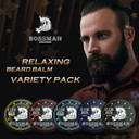 Bossman Beard Balm Variety Pack - Beard Grooming, Growth And Care Kit - Softener And Moisturizer - All 6 Scents