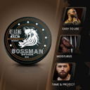 Bossman Relaxing Beard Balm - Beard Tamer, Relaxer, Thickener And Softener Cream - Beard Care Product - Made In Usa (Stagecoach Scent)