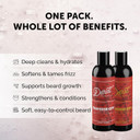 Detroit. Grooming Co. Beard Wash And Beard Conditioner - Men'S Kit - Softens,Strengthens,Moisturize - Biotin-Infused W/Argan Oil, Apple Extract, Aloe Vera - Cherry Tobacco Scent - Traverse City - 8Oz