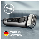 Braun Electric Razor For Men, Series 8 8417S Foil Shaver With Precision Beard Trimmer, Galvano Silver
