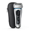 Braun Series 8 8330S Next Generation, Electric Shaver For Men, Rechargeable And Cordless Razor, Silver, Fabric Travel Case, Wet And Dry, Foil Shaver
