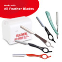Feather Razor Blade Disposal Case For Barbers 3 Pk3
