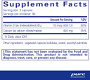 Pure Encapsulations Calcium With Vitamin D3 | Dietary Supplement To Support Bone, Colon, And Cardiovascular Health* | 180 Capsules