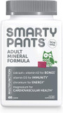 Smartypants Adult Daily Mineral Vitamins: Calcium, Magnesium Citrate, D3, Zinc & Chromium For Immune Support, Energy, Bone & Muscle Function, 60 Soft Chews (30 Day Supply)
