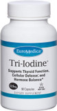 Euromedica Tri-Iodine - 12.5Mg, 90 Capsules - Potassium Iodide, Sodium Iodide & Molecular Iodine - Three Beneficial Forms Of Iodine - Supports Healthy Thyroid & Immune Function - 90 Servings
