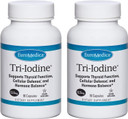 Euromedica Tri-Iodine 12.5Mg - 90 Capsules, Pack Of 2 - Potassium Iodide, Sodium Iodide & Molecular Iodine - Supports Healthy Thyroid & Immune Function - 180 Total Servings