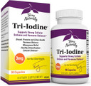 Terry Naturally Tri-Iodine 3 Mg - 3000 Mcg Iodine, 90 Vegan Capsules - Supports Hormone Balance, Promotes Breast & Prostate Health - Non-Gmo, Gluten-Free, Kosher - 90 Servings