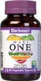 Bluebonnet Nutrition Maxi One (with Iron), Whole Food Multiple, Enzymes, Energy, Vitality, Gluten & Dairy & Soy Free, Kosher, Vegetarian Friendly, Non-GMO, 2 Month Supply, Beige, 60 Count