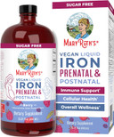 Maryruth Organics | Liquid Iron Supplement Prenatal & Postnatal For Pregnant & Lactating | Iron Deficiency | Immune Support | Sugar/Gluten Free | Vegan | Non-Gmo | 15.22 Fl Oz