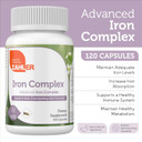 Zahler - Iron Supplement With Vitamin C - Capsule Iron Pills For Women And Men - High Absorption, Easy On Stomach, Kosher Ferrous Iron Supplements With Vitamins C, B12, Folate & More - 100 Count100 Count (Pack Of 1)