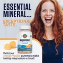 Kal Magnesium Citrate Gummies - Relaxation, Bone, Muscle And Cellular Energy Support - 330Mg Magnesium Supplement - Orange Vanilla Flavor - Non-Gmo, Vegetarian - 60 Magnesium Gummies