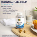 Kal Magnesium Glycinate Activgels 315Mg, Fully Chelated, High Absorption Magnesium Supplement For Relaxation, Muscle & Bone Health Supportã¢Â, Non-Gmo, Gluten Free, 60 Servings, 180 Softgels