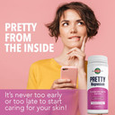 Kal Pretty Magnesium Glowing-Skin Drink | 325Mg Mag Citrate + Marine Collagen | Cellular & Skin Health, 10.7Oz, 70 Serv