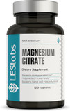 Les Labs Magnesium Citrate  Stress Relief, Restful Sleep, Heart Health, Metabolism, Nerve & Muscle Function  Non-Gmo Supplement  120 Capsules
