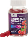 Magnesium Citrate Gummies - Magnesium Supplement for Adults & Kids - Supports Calm Magnesium Gummy Dietary Supplements for Muscle, Nerve, Bone & Heart Support - 60 Non-GMO Raspberry Magnesium Gummies60 Count (Pack of 1)