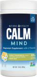 Natural Vitality Calm Mind, Magnesium Citrate + L-Theanine Powder, Supports A Healthy Response To Stress, Gluten Free & Vegetarian, Honey Chamomile, 12 Oz