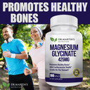 Premium Magnesium Glycinate 425Mg - 180 Vegan Capsules - Helps With Stress Relief, Sleep, Muscle Cramps & Healthy Heart |