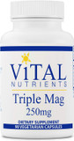 Vital Nutrients Triple Magnesium Complex | Magnesium Glycinate, Malate & Oxide | Vegan Supplement To Support Stress, Bones, Teeth And Muscles* | Gluten, Dairy And Soy Free | 250Mg | 90 Capsules90 Count (Pack Of 1)