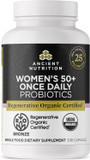 Ancient Nutrition Regenerative Organic Certified Probiotics, Extra Strength Probiotics, For Healthy Digestion And Immune System Function Support, 50 Billion Cfus* Per Serving, 60 Count