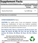Best Naturals 100% Pure Taurine Powder Free Form - Taurine 1000Mg Per Serving - 1 Lb (454 Gm) (1 Lb (Pack Of 1))1 Pound (Pack Of 1)