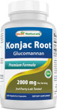 Best Naturals Konjac Root 2000Mg, 180 Count