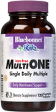 Bluebonnet Nutrition Multi One (Iron Free) Vegetable Capsules, Complete Full Spectrum Multiple, B Vitamins, General Health, Gluten Free, Milk Free, Kosher, 120 Count