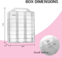 Makartt Universal Clear Nail Polish Organizer Holder For 48 Bottles Adjustable Dividers Space Saverclear 48 Bottles