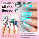 Makartt No Wipe Glitter Gel Top Coat, Green Aurora Uv/Led Top Coat, Long Lasting High Shine Glossy Verdant Elixir 10Ml Gel Nail Polish Top Coat For Manicure, Soak Off By Acetone For Nail Art Makartt No Wipe Glitter Gel Top Coat, Green Aurora Uv/Led Top Coat, Long Lasting High Shine Glossy Verdant Elixir 10Ml Gel Nail Polish Top Coat For Manicure, Soak Off By Acetone For Nail Art