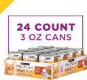 Purina Pro Plan Senior Cat Food Wet Pate, Chicken And Beef Entree - (24) 3 Oz. Pull-Top Cans