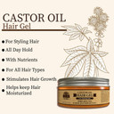 Okay Men's Castor Oil Hair Gel | For All Hair Types & Textures | For Styling Hair and Beard | Style, Hydrate & Nourish | Paraben & Silicone Free |