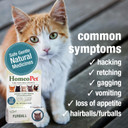 Homeopet Feline Furball, Safe And Natural Hairball Medicine For Cats, Natural Pet Medicine, 15 Milliliters