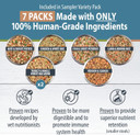 Justfoodfordogs Frozen Fresh Dog Food Sampler Human Grade Dog Food Variety Box, Complete Meal Or Dog Food Topper, 18 Oz (Pack Of 7)