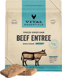 Vital Essentials Freeze-Dried Raw Dog Food, Beef Patties Entree, 30 Oz