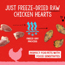 Stella & Chewy'S Freeze-Dried Raw Single Ingredient Chicken Hearts Dog Treats, 11.5 Oz. Bag