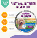 Health Extension Wet Dog Food, Grain-Free, Natural Food Cups For Small Breed Dogs With Added Vitamins, Include 6 Chicken Recipe Cups & 6 Turkey Recipe Cups, Each Cup Weight (3.5 Oz / 99.2 G)