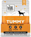 "I And Love And You" Top That Tummy Wet Dog Food Pouch, Chicken Recipe In Gravy, 3 Oz (Pack Of 12)
