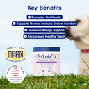 Petlab Co. Probiotics For Dogs, Support Gut Health, Diarrhea, Digestive Health & Seasonal Allergies - Pork Flavor - 30 Soft Chews - Packaging May Vary