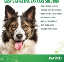 Pet Md Otic Clean Dog Ear Cleaner For Cats And Dogs - Effective Against Infections Caused By Infections, Itching And Controls Ear Odor - 8 Oz (Cucumber Melon)