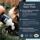 Fera Pets Fish Oil For Dog And Cat With Dha, Epa, Vitamin E And Omega-3 Fatty Acids  Liquid Fish Oil Supplement - Brain Function & Immune Health- 48 Servings8 Oz