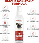 No Chew Spray For Dogs  100% Natural Dog And Puppy Behavioral Training Aid  Dog Chewing & Biting Repellent  Alcohol Free Anti Chew Deterrent For Puppies And Older Dogs, Safe On All Surfaces, 8 Oz