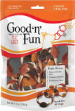 Good'N'Fun Good ÃÂNã¢Â Fun Triple Flavor Play-Tug-Chew Rings 4 Count, Snack For All Dogs (1 Case Of 12 Individual Packs)