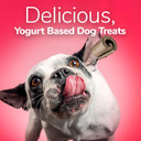 Fruitables Real Yogurt Treats  Roll-Up Dog Treats  Strawberry & Banana Flavor  Natural Ingredients  12 Ounces