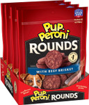 Pup-Peroni Rounds Dog Treats With Beef Brisket, 5 Oz. Bag (Pack Of 8)