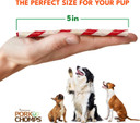 Pork Chomps Baked Pork Skin Dog Chews, 5-Inch Mini Twists, Pepperoni Flavor Wrap, 30 Count
