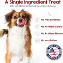 Riley'S Premium Dehydrated Lamb Lung Dog Treats - Sourced In Usa, Made In Usa - Air Dried Crunchy & Delicious Lamb Dog Treats - 6 Oz