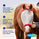 Farnam Supermask Ii Fly Mask Without Ears For Foals, Full Face Coverage And Eye Protection From Insect Pests, Structured Classic Styling Mesh With Plush Trim, Foal Size