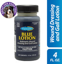 Farnam Blue Lotion Antiseptic Wound Dressing And Gall Lotion For Use On Horses And Dogs, Blue 4 Ounces